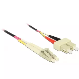 Оптоволоконный кабель DeLOCK 86546 0.5 м LC SC Фиолетовый