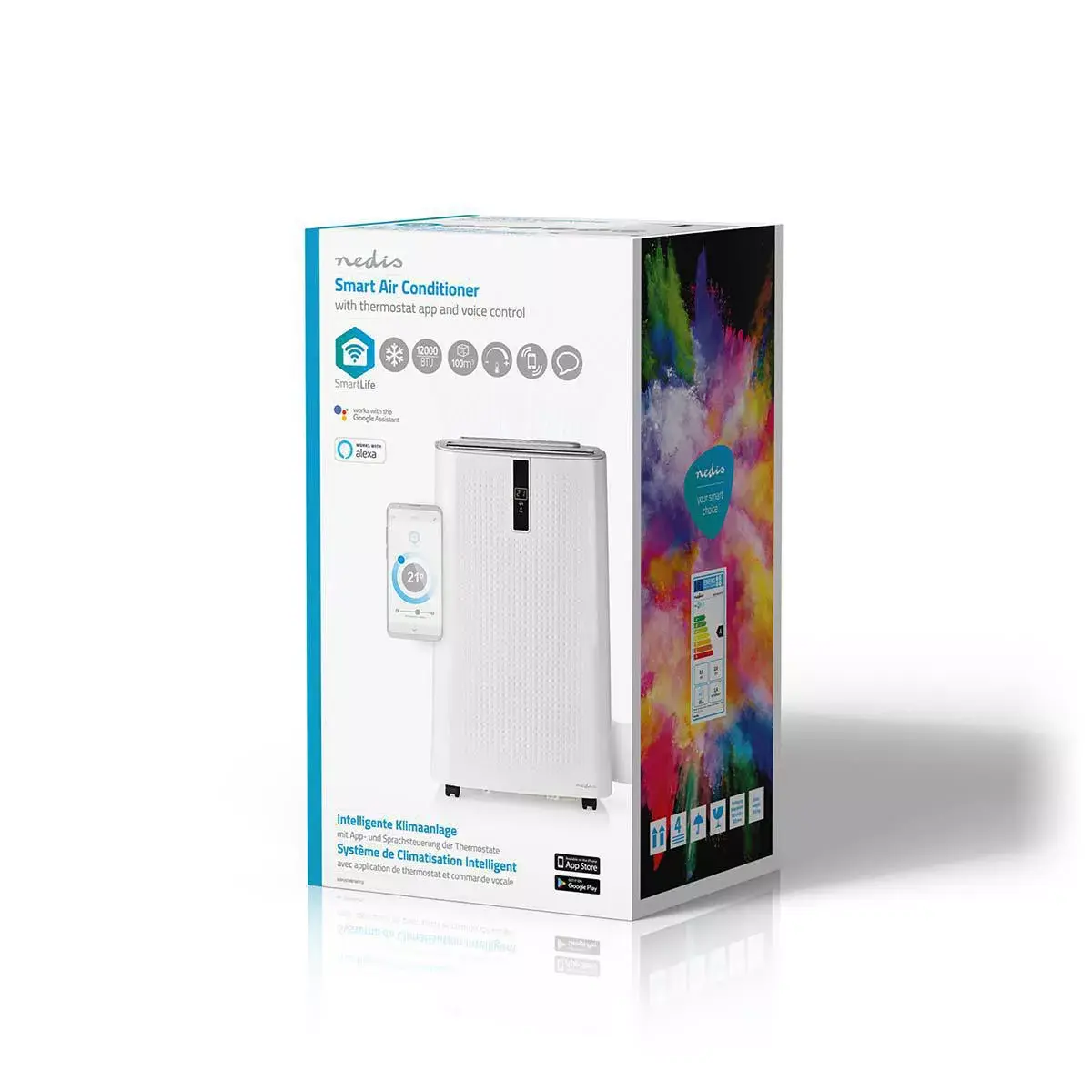Nedis WIFIACMB1WT12 портативный кондиционер Photo 11
