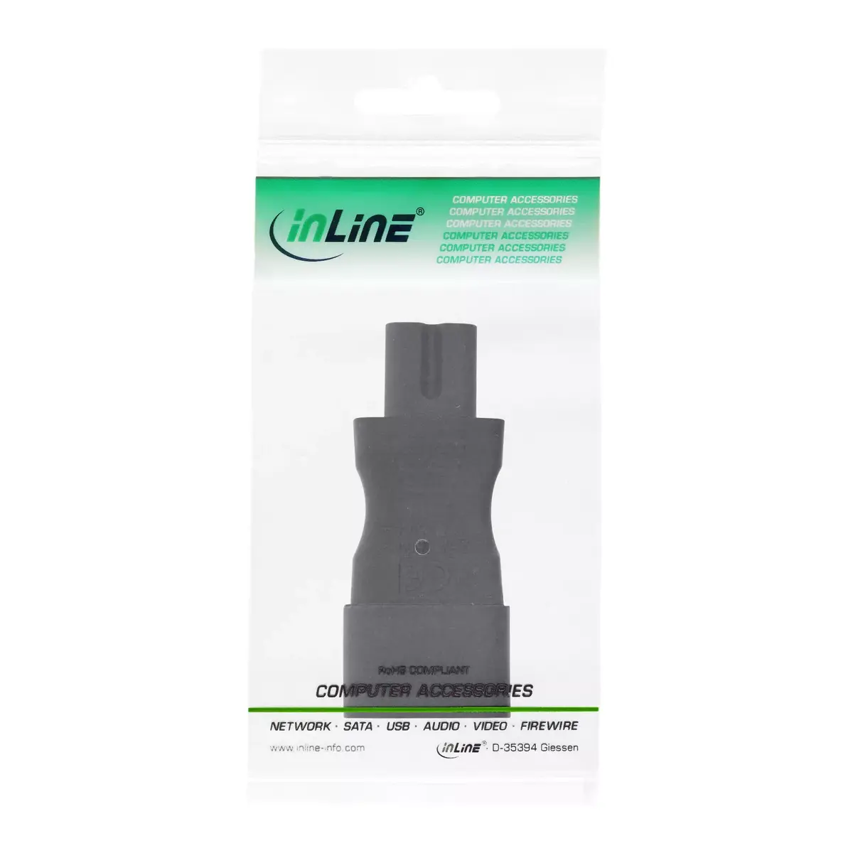 InLine Power supply adapter IEC 60320 C14 / C7 16723C Photo 3