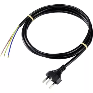 Power Cable BASETech XR-1638089 Black 2 m Power Plug Type J