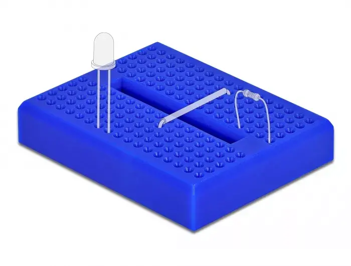 Breadboard DELOCK 18322 — plastic, 36×46×10 mm Photo 3