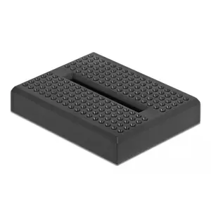 Breadboard DELOCK 18317 — plastic solderless prototyping board, 36×46×10 mm, black