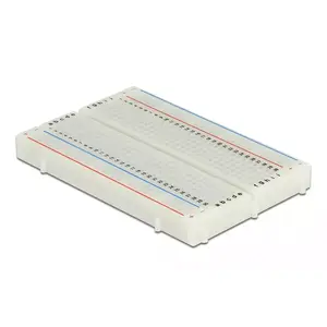 Breadboard DELOCK 18315 — plastic white, 54 × 84 × 9 mm