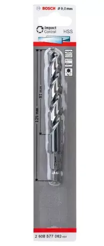 Сверло спиральное Bosch HSS 9 мм Photo 2