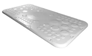 Kabeļu pārvaldības panelis Rittal AX 2561.200, gaiši pelēks plastmasas, 436×221 mm