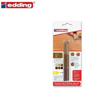 Edding 8902 Holzboden Reparaturwachsset Nussbaum – repair wax set for wooden floors, walnut