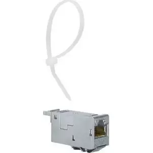 Hager Модуль RJ45 VU603NWH CAT 6a — сетевой кизстоун, экранированный модуль