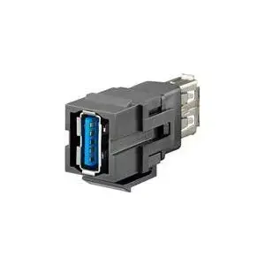 Адаптер Keystone Rutenbeck KMK-USB 3.0 — черный модуль USB 3.0