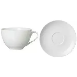 Porcelain Cappuccino Saucer ritzenhoff & breker Snap BIANCO — dishwasher-safe