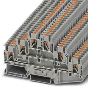 Phoenix Contact 3210499 Three-Level Terminal Block, 0.14-4mm², Grey