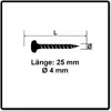 Screw FISCHER 670236 25 mm, ø4 mm, pack 200 Photo 2