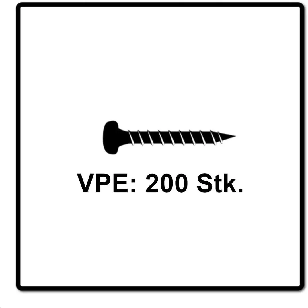 Screw FISCHER 670236 25 mm, ø4 mm, pack 200 Photo 4
