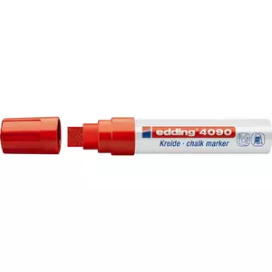 Krīta marķieri Edding 4090, šķēpveida galu 4–15 mm, assorti krāsas, komplekts 4 gab.