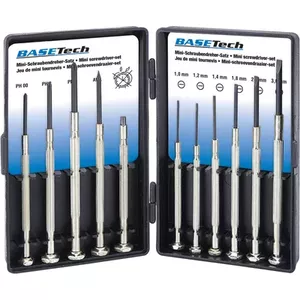 Precision Screwdriver Basetech BT-2125935 with ergonomic handle