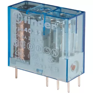 Finder 40.52.9.024.0000 Miniature PCB Relay, 24V DC, 8A, 2 Changeover Contacts