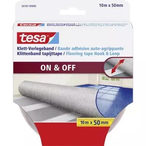 Pašlīmējošā Velcro lenta Tesa 56187, 10 m x 50 mm, balta
