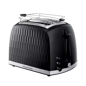 Тостер Russell Hobbs Honeycomb Black на 2 тоста — 850 Вт, пластиковый корпус, для 2 ломтиков