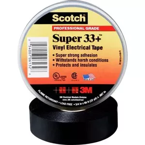 Electrical insulation tape 3M SUPER33+ 25 mm x 0.18 mm, 33 m, black
