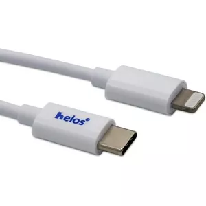 USB-C to Lightning Cable helos 718011 — 1 m, white, data sync and charging
