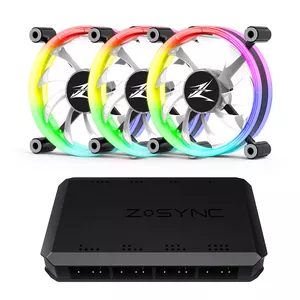 Fan Zalman ZM-LF120A3 12 cm Black White