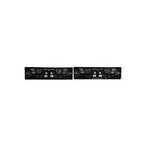 License Plate Holder IWH Basic Black for Flat and Curved Bumpers