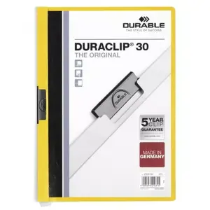 Report Cover Durable Duraclip 30 Transparent Yellow