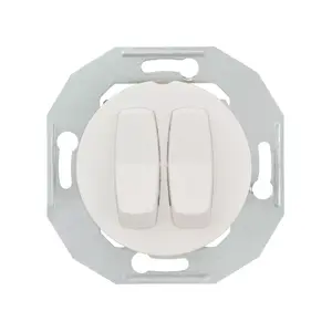 Двухклавишный выключатель Schneider Electric WDE011016, 16А, белый