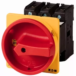 Поворотный выключатель Eaton P3-100/V/SVB, 3 полюса, 100 А, красный/желтый