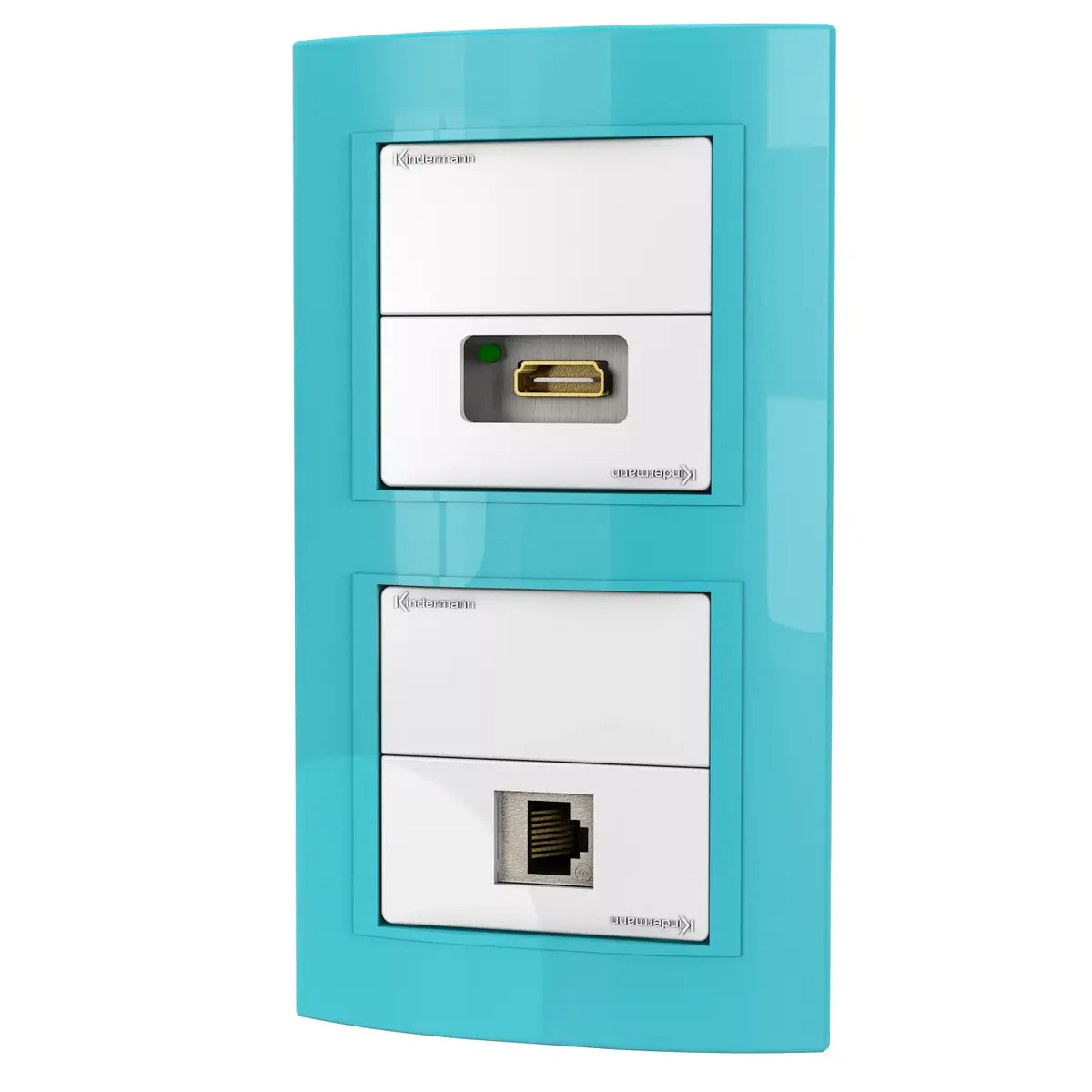Socket-outlet RJ-45 + HDMI Kindermann 7456 000 544 Photo 2