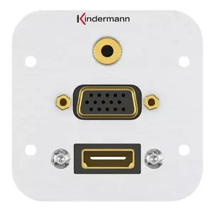 Розетка HDMI VGA 3.5mm Kindermann 7441000586