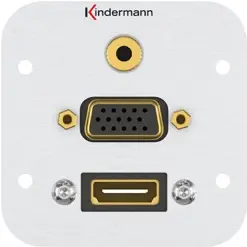 Sokets HDMI VGA 3.5mm Kindermann