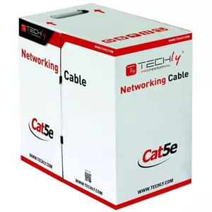 Networking cable Techly ITP7-UTP-IC-CCA U/UTP Cat5e 305 m Grey
