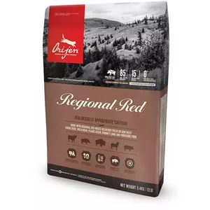 Sausais kaķu barības Orijen Regional Red 340 g — 40% olbaltumvielu, 20% tauku, bez graudiem un glutēna, bez konservantiem