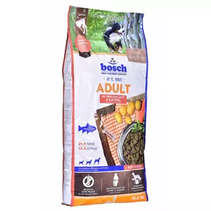 Сухой корм для собак Bosch Adult Salmon & Potato 15 кг – взрослым, белок 21.5%, жир 10.5%