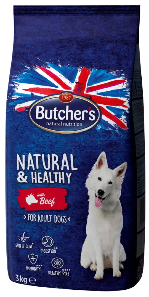 Sausais suņu barības butcher`s Natural &