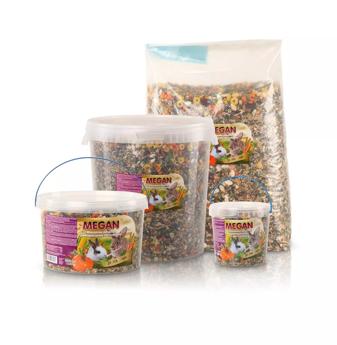 Uzkoda maziem dzīvniekiem MEGAN 500 g
