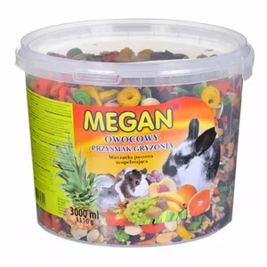 Pet treat for rodents MEGAN fruit mix, 3 L jar