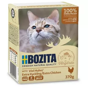 Влажный корм для кошек BOZITA Moist Food 4917 — курица, 370 г, для взрослых, гипоаллергенный