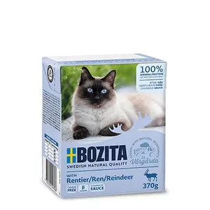 Влажный корм для котят BOZITA Moist Food 370 г — с олениной, без зерна, влажность 83%