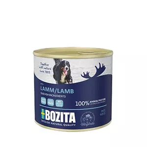 Консервы для собак BOZITA Paté с ягнёнком 625 г — беззерновой, для взрослых, банка