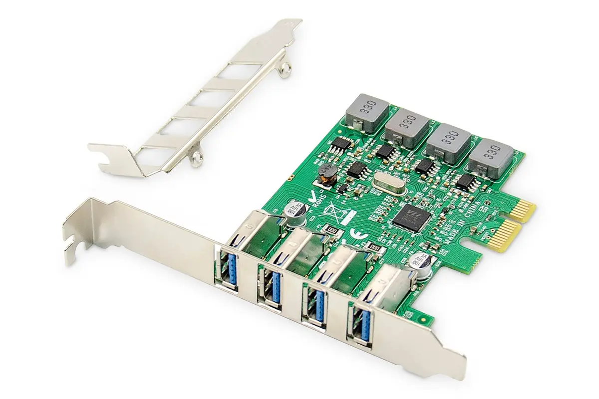 Pievienojamā karte Digitus 4-Port USB 3
