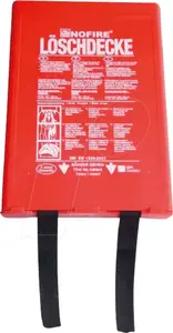 Fire blanket no fire NO 120x180 in wall box — 120×180 cm fire safety blanket
