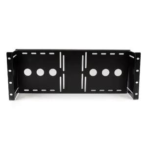 Mounting bracket StarTech RKLCDBK — Universal VESA LCD for 19in rack/cabinet, steel, 842×177×107.5 mm, black, M4/M5 screws
