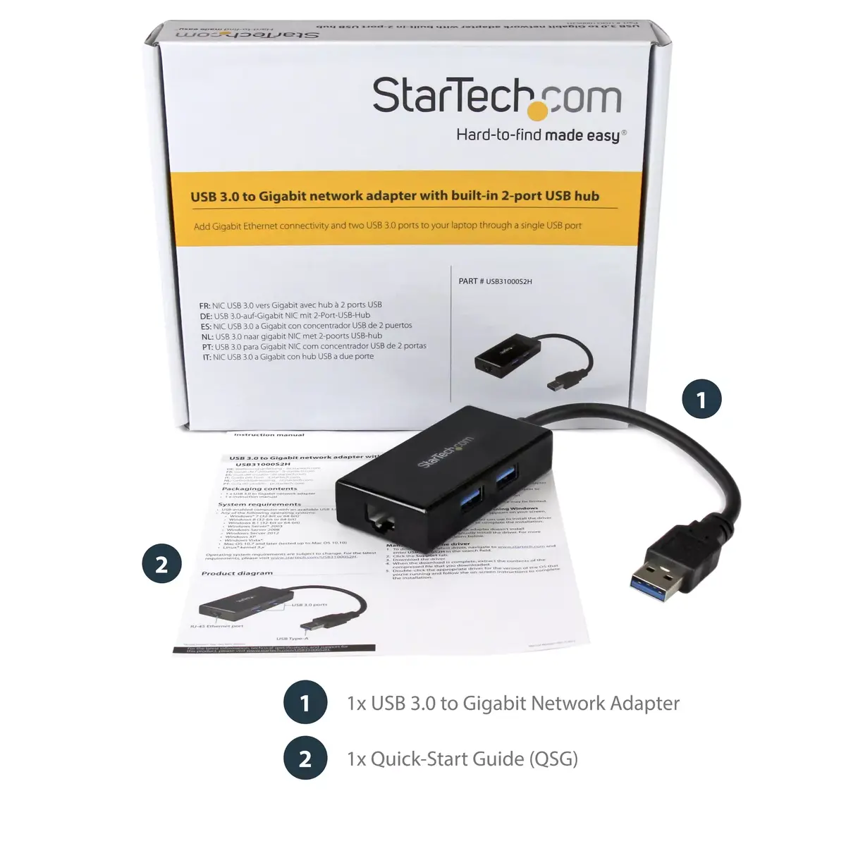 StarTech USB 3.0 адаптер USB31000S2H на Ethernet Photo 12