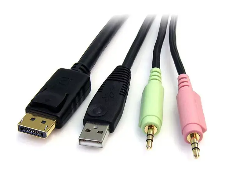 KVM кабель StarTech 6ft 4-в-1 USB DisplayPort Photo 2