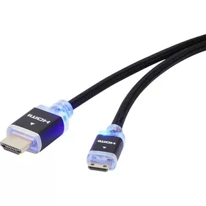 SpeaKa Professional SP-7870596 HDMI кабель 1,5 m HDMI Тип A (Стандарт) HDMI Type C (Mini) Черный