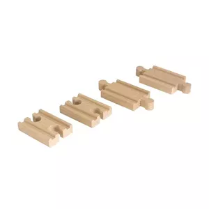 Straight Track Pack BRIO Mini by Ravensburger — 4 wooden straight track pieces for model railway