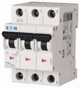 Автоматический выключатель Eaton FAZ-C32/3, 3-полюсный, 32А, тип C