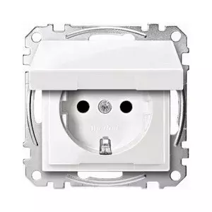 Розетка CEE 7/3 Merten MEG2310-0325 Белая 250В 16А