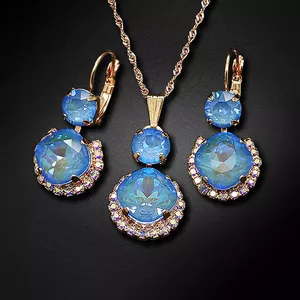 Komplekts "Klaris VI (Ocean DeLite)" ar Swarovski™ kristāliem